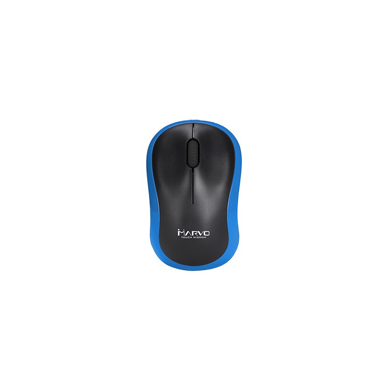 Marvo DWM100BL Mysz bezprzewodowa, czarno-niebieski, 1000DPI
