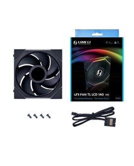 Lian Li UNI FAN TL LCD Obudowa komputera Wentylator 14 cm Czarny