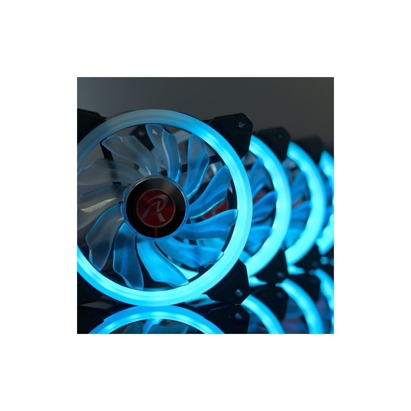 RAIJINTEK IRIS 12 RBW ADD-3 Obudowa komputera Wentylator 12 cm Czarny, Biały 3 szt.