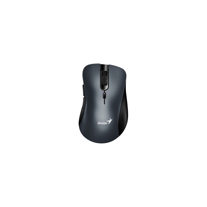 Genius Ergo 8100S Mysz bezprzewodowa, metaliczna szara, 1600DPI
