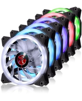 RAIJINTEK IRIS 12 RBW ADD-3 Obudowa komputera Wentylator 12 cm Czarny, Biały 3 szt.