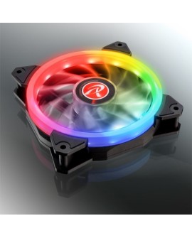 RAIJINTEK IRIS 12 RBW ADD-3 Obudowa komputera Wentylator 12 cm Czarny, Biały 3 szt.