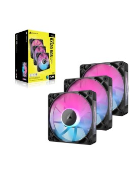 Corsair iCUE LINK RX120 RGB Obudowa komputera Wentylator 12 cm Czarny 3 szt.