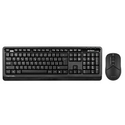 A4Tech FG1012 Zestaw klawiatur bezprzewodowa CZ, czarna z myszą optyczną bezprzewodową, AA, klasyczna, 2.4 [Ghz]