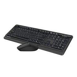 A4Tech FG1012S Zestaw klawiatur CZ, czarna z myszą optyczną bezprzewodową, 2.4 [Ghz]