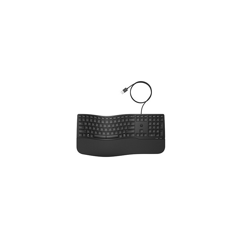 HP 480 Comfort klawiatura przewodowa (USB) CZ, czarna