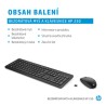 HP 230 Zestaw klawiatur bezprzewodowa CZ, czarna z myszą optyczną bezprzewodową, AAA, multimedialny, 2.4 [GHz]