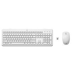 HP HP 230 Zestaw klawiatur bezprzewodowa CZ, biała z myszą optyczną bezprzewodową, AA, klasyczna, nano odbiornik USB rodzaj 2.4 