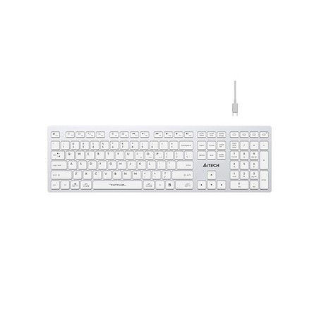 A4Tech FBX50C-WH klawiatura bezprzewodowa CZ/SK, biała