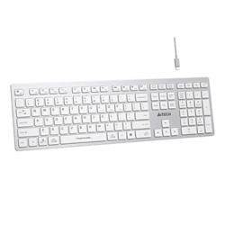 A4Tech FBX50C-WH klawiatura bezprzewodowa CZ/SK, biała