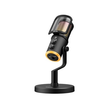 Genius MIC-S400U mikrofon streamingowy, czarna, RGB, USB-C