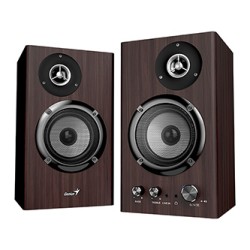 Genius głośniki SP-HF1812BT, 2.0, 50W, ciemny brąz, drewniane
