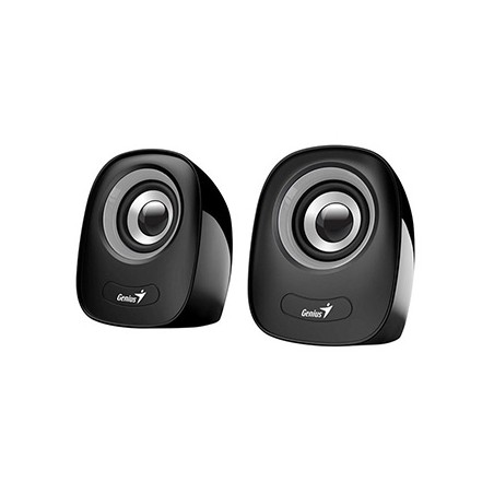 Genius głośniki SP-Q160, 2.0, 6W, czarno-szary, regulacja głośności, stołowy, 3,5 mm jack (USB), 150Hz-20kHz