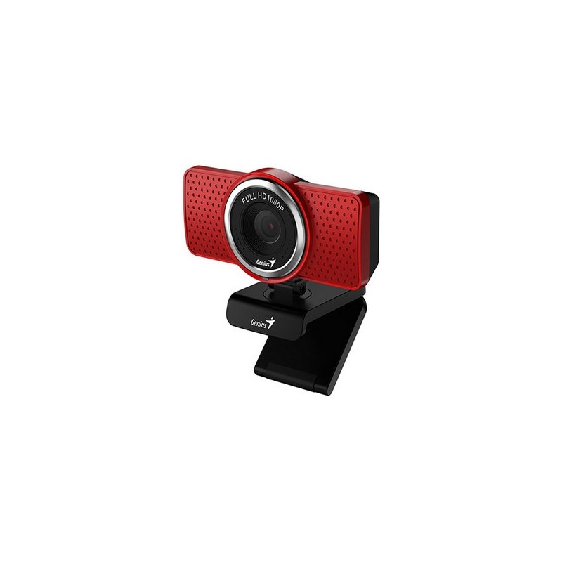 Genius ECam 8000 kamera web Full HD, czerwona