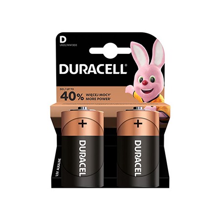 Duracell BASIC Jednorazowa alkaliczna baterie D, 2-pack