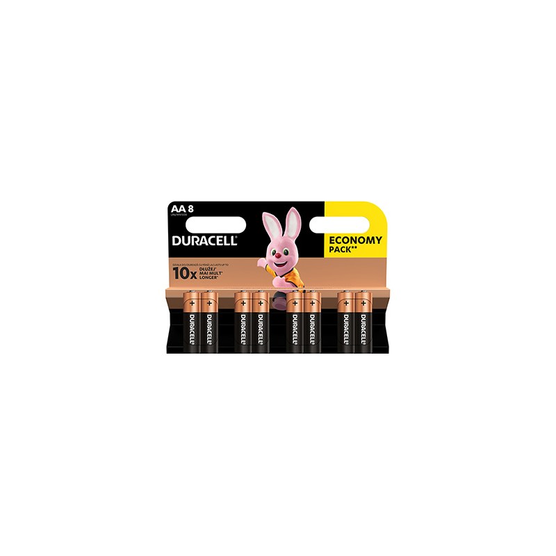 Duracell BASIC Jednorazowa alkaliczna baterie AA, 8-pack