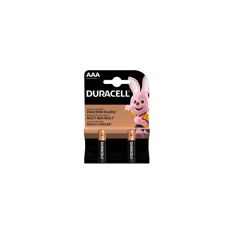Duracell BASIC Jednorazowa alkaliczna baterie AAA, 2-pack