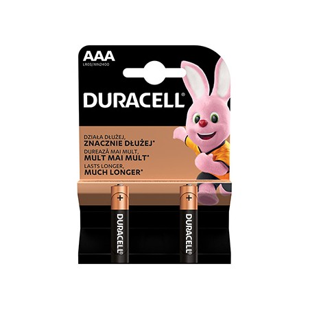 Duracell BASIC Jednorazowa alkaliczna baterie AAA, 2-pack