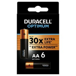 Duracell Optimum Jednorazowa alkaliczna baterie AA, 6-pack