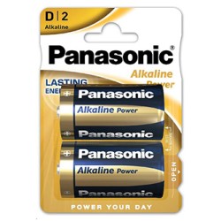 Panasonic Jednorazowa alkaliczna baterie D, 2-pack