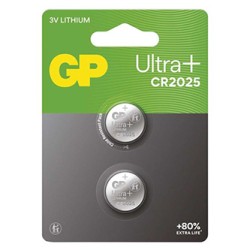 GP Jednorazowa litowa baterie CR2025, 2-pack