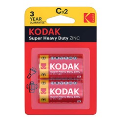 Kodak SUPER HEAVY DUTY Jednorazowa cynkowo-węglowa baterie LR14, 2-pack