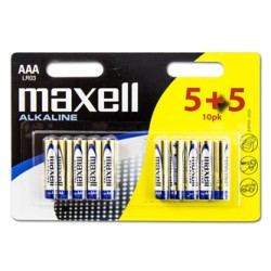 Maxell Jednorazowa alkaliczna baterie AAA, 10-pack
