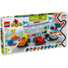 LEGO 10445 DUPLO - Samochody wyścigowe zespołu F1 i kierowcy
