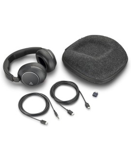POLY Zestaw słuchawkowy Voyager Surround 80 UC USB-C + przejściówka USB-C/A