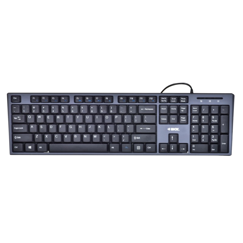 Zestaw klawiatura + mysz IBOX IKMS606 (USB 2.0 (US) kolor czarny optyczna 800 DPI)