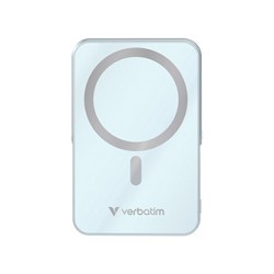 Verbatim powerbank z ładowaniem bezprzewodowym 5V, ładowanie telefonu, 32266, 10 000mAh, Mocowanie magnetyczne, Niebieska