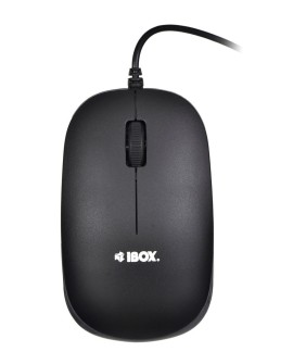 Zestaw klawiatura + mysz IBOX IKMS606 (USB 2.0 (US) kolor czarny optyczna 800 DPI)