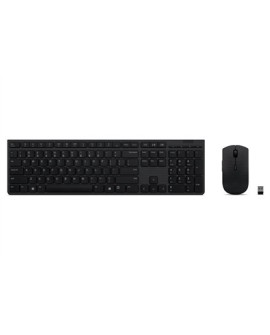 Lenovo 4X31K03968 klawiatura Dołączona myszka Biuro RF Wireless + Bluetooth US English Szary