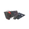 Zestaw klawiatura + mysz + podkładka + słuchawki membranowa NATEC Genesis Cobalt 330 NCG-1469 (USB 2.0 (US) kolor czarny