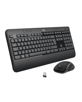 Zestaw klawiatura + mysz membranowa Logitech MK540 920-008685 (USB kolor czarny optyczna 1000 DPI)