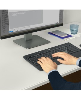Zestaw klawiatura + mysz membranowa Logitech MK540 920-008685 (USB kolor czarny optyczna 1000 DPI)