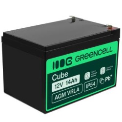 Green Cell AGM VRLA 12V 14Ah maintenance-free bateria do the alarm system, cash register, toys