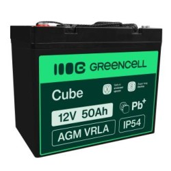 Green Cell AGM VRLA 12V 50Ah maintenance-free bateria do łodzi, skuterów, kamperów vans, wózki inwalidzkie, kosiarka do trawy