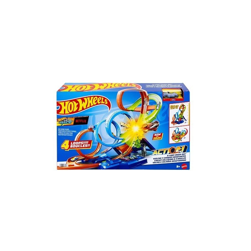 Hot Wheels HXR70 Poczwórna pętla kraks