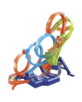 Hot Wheels HXR70 Poczwórna pętla kraks