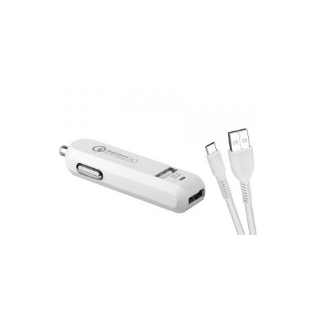 Ładowarka samochodowa Avacom 36W, 2-portowy, USB-A, kabel microUSB