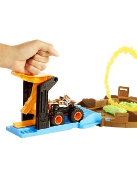 Hot Wheels Monster Truck Opona - Kaskaderska arena Zestaw GVK48