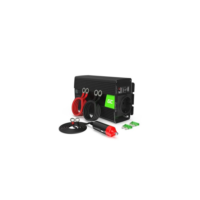 Green Cell power falownik 12V to 230V 300W/600W zmodyfikowane sine wave