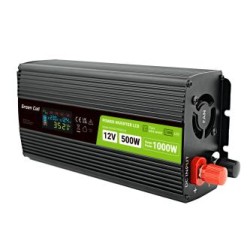 Auto power falownik Green Cell®® 12V to 230V, 500W/1000W