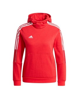 Bluza dla dzieci adidas Tiro 21 Sweat Hoody czerwona GM7338 164cm