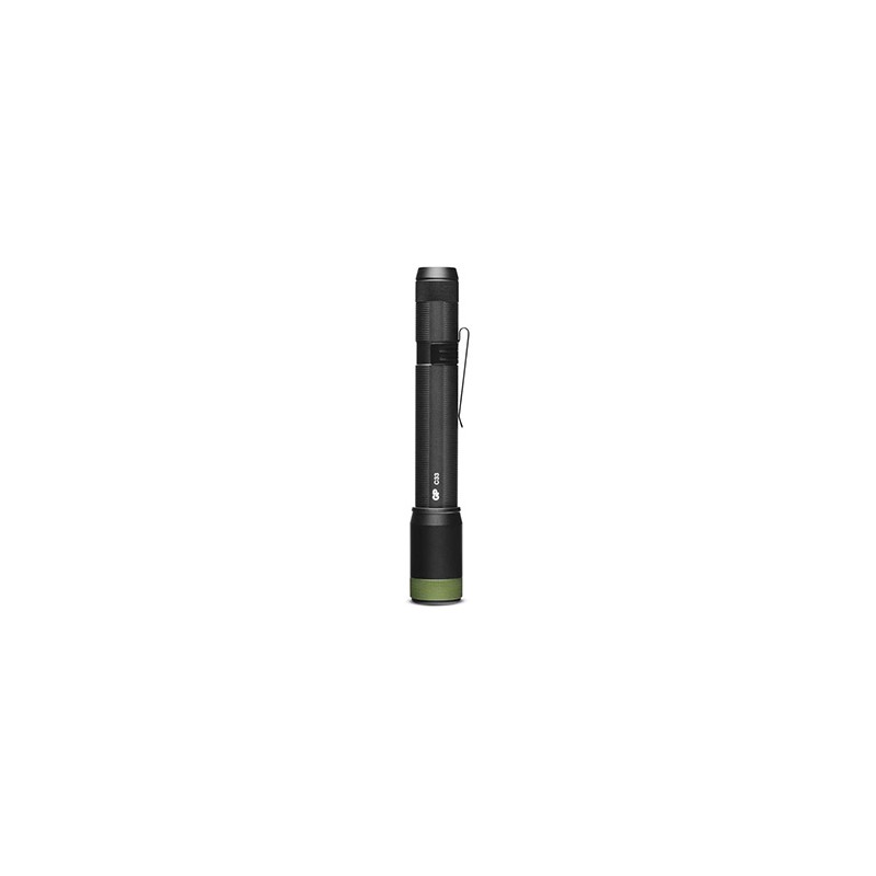 LED Flashlight, 2xAA, metalowy, czarna, 150lm, C33