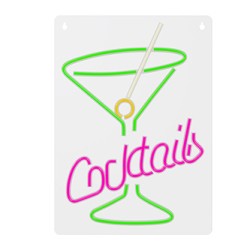 Neon PLEXI LED COCKTAILS pink green FPNE02X Forever Light