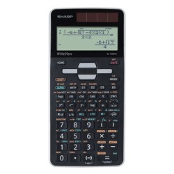 Sharp Kalkulator EL-W506TGY, czarno-szara, naukowy, wyświetlacz LCD