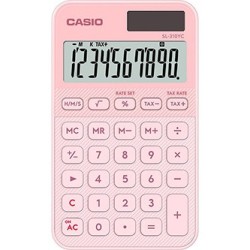 Casio Kalkulator SL 310 YC LP, różowa, 10 miejsc, podwójne zasilanie
