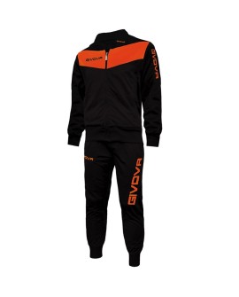Dres Givova Tuta Visa Fluo czarno-pomarańczowy TR018F 1028 M